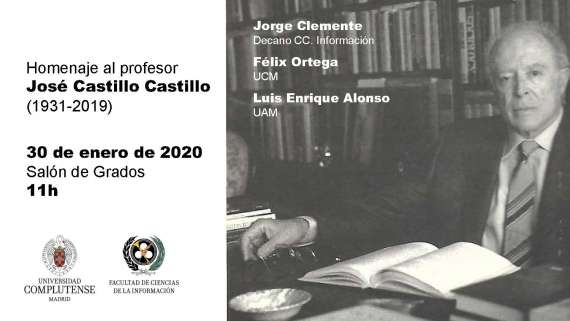 Homenaje al Profesor José Castillo Castillo (1931-2019)